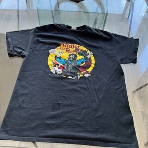 Source Unknown Black Kids Fiddler on the Roof Graphic Tee with Yellow Accent